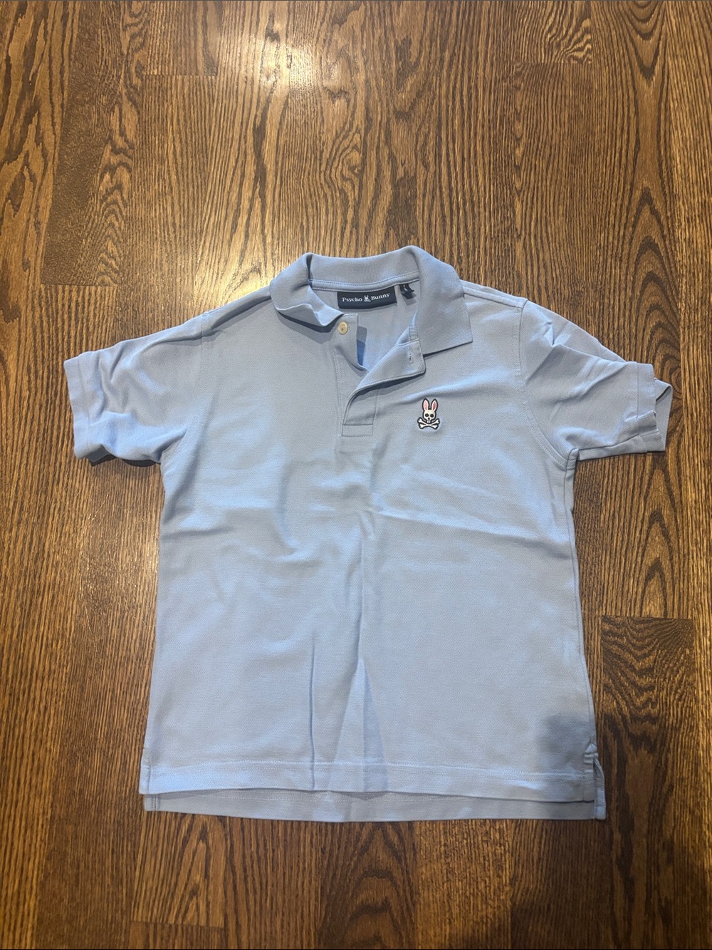 Psycho Bunny Light Blue Polo with Embroidered Bunny Logo